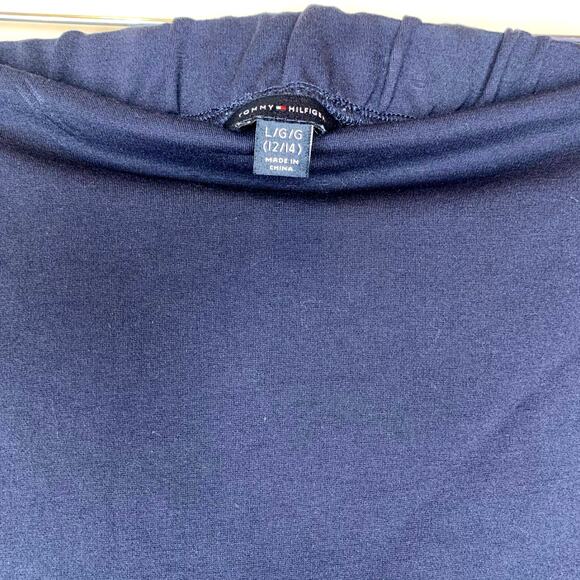 Tommy Hilfiger girls Ponte knit navy blue classic preppy wrap skort size LG - Picture 7 of 8
